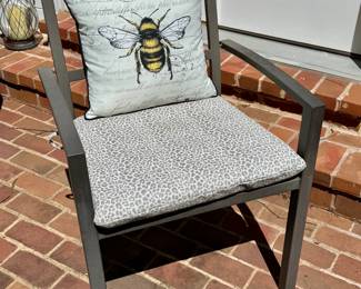 $48/each. Lightweight, aluminum chairs. TWO avail. Cushions sold separately.