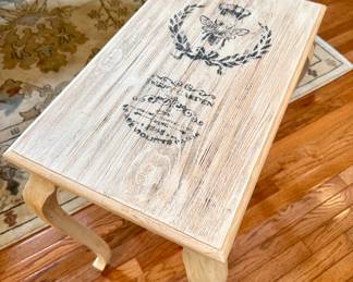 $100. Shabby chic side table, French country flair. 26 x 16 x 27H