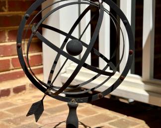 $24. Lightweight, aluminum armillary. Decorative.