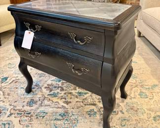 $280. Victorian style (reproduction) accent table, 2 drawers. Mirrored top. 31 x 17 x 30H.