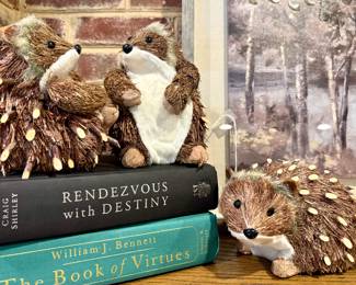 $60 for the set of three. Woodlands Hedgehog family.