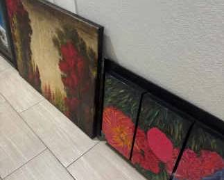 One On Wood And One On Canvas