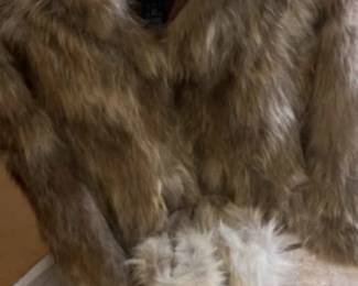 Adrianne Landua Faux Fur Coat And Boots