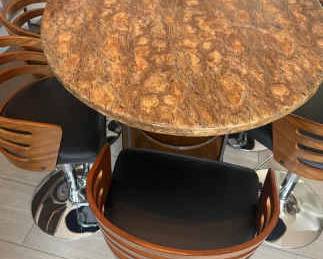 Great Little Kitchenette Table And Six Chairs