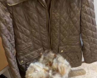 Michael Kors Waist Length Jacket And Fur Boots