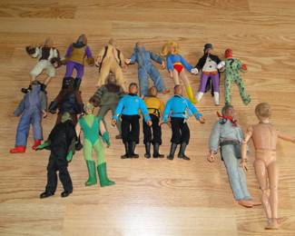 Vintage Mego and GI Joe figures