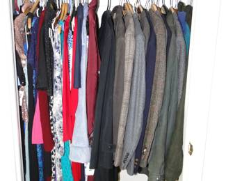 Women's clothes, mens suits size 38