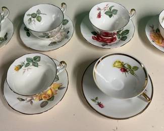 China Cups and Saucers, Adderly Fine Bone China, England