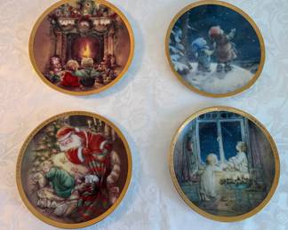 Christmas Collector Plates, from A Lisi Martin Christmas Plate Collection, 1993