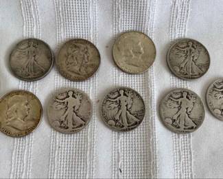 Franklin Silver Half Dollars
