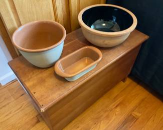 HAND MADE STONEWARE BOWLS