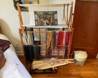 NEEDLE POINT YARN AND RACKS
