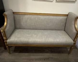 Vintage Custom Upholstered Bench 60 W x 24 D x 36 H $1200