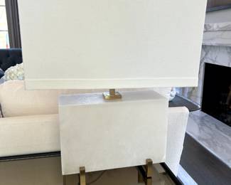 Alabaster Lamp by John-Richard 17 W x 10 D x 24 H $585