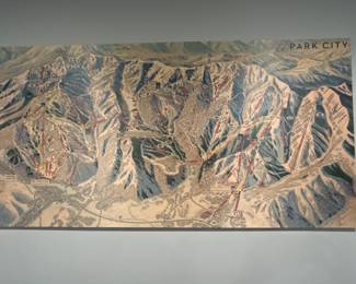 Park City Trail Map 50 x 30 $175