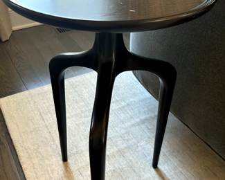 Vanucci Eclectics Round Wood Mahogany Table by Theodore Alexander 16"dia x 27" H $650
