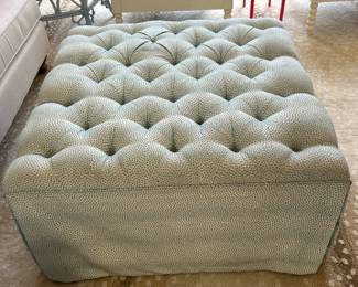 Tufted Ottoman 35 Square (has some wear) $300