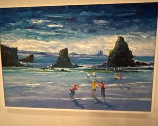 A Painting of Haystack Rock on Cannon Beach, Oregon 23 W x 29 H $250