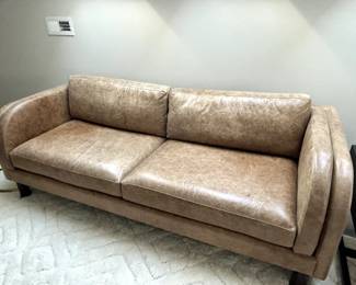 Sherrill Nollet Leather Sofa 84 W $2800