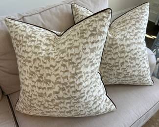 Pair of Schumacher Fauna Pillows $150