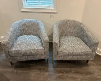 Mitchell Gold + Bob Williams Avery Chairs, Pair 30 W x 36 D x 39 H $2500