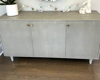 Roamon Contemporary Faux (Shagreen) Cabinet by Made Goods 60 W x 20 D x 31 H $2100