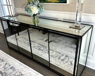 Mirrored Sideboard 78 W x 19 D x 33.5 H $1200