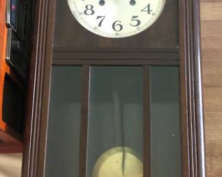 Antique German wall clock