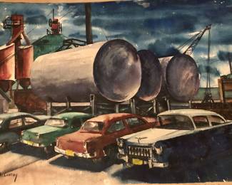 1940's watercolors
