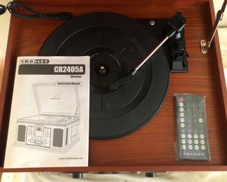 Crosby Record Turntable/CD/Cassette. Never used