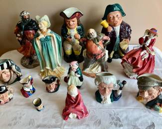 Royal Daulton & Ridgway Toby Mugs & Figures