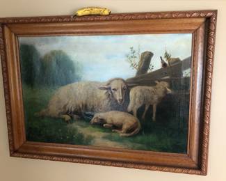Lots of antique, modern and contemporary art: paintings, lithographs, pastels and more