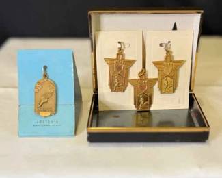 Vintage 1956 HSAA track medal pin awards