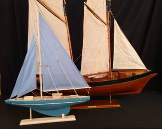 Decorative sailboat models