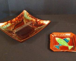 Mid century modern ashtrays