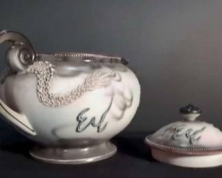 Moriage dragonware tea set