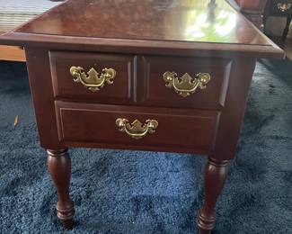 Pair of these end tables cherry wood
