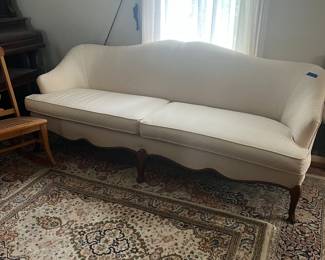 French Provincial Sofa and oriental rugs