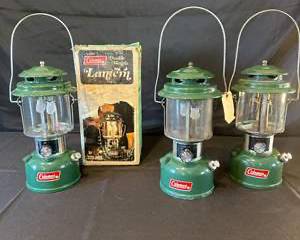 Trio of Vintage 1970’s Coleman Double Mantle Lantern Lot