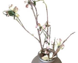 Faux Flower Arrangement in Vase