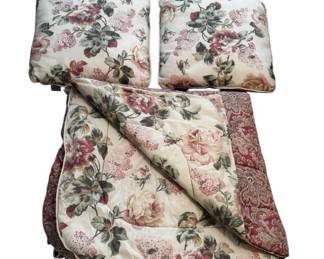 Reversible Croscill Comforter Pillows