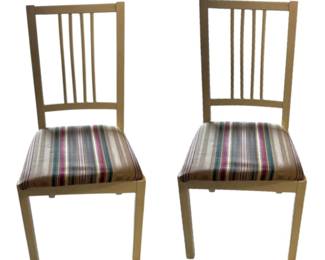 Pair of Painted Wood Chairs