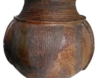 Large Handmade Earthenware Vase