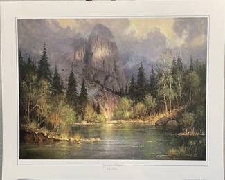 "Yosemite's Sentinel" by G. Harvey. Limited Edition (#2454/4500). Part of the "Focus on the Family" Collection