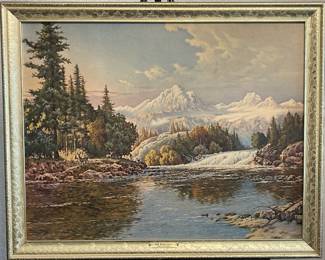"Bow River Falls" by Frederick D. Ogden