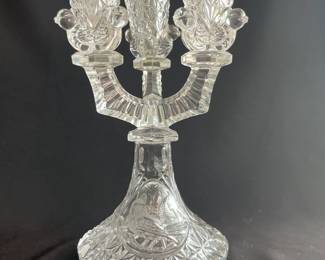 Vintage Hofbauer Byrdes Crystal Candlestick Holder