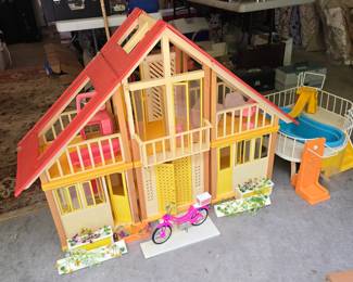 Barbie house, clothes, dolls & accessories to be sold as a lot at 1:30 Saturday with the starting bid being the highest offer at that time.