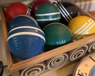 Vintage crochet balls