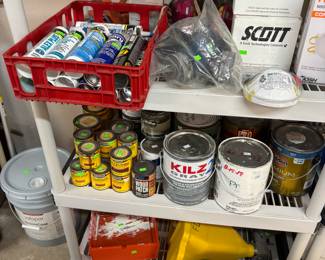 Caulk paint and stain
