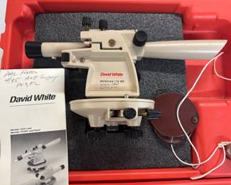 David White Meridian Level Transit w case & tripod. $150.00